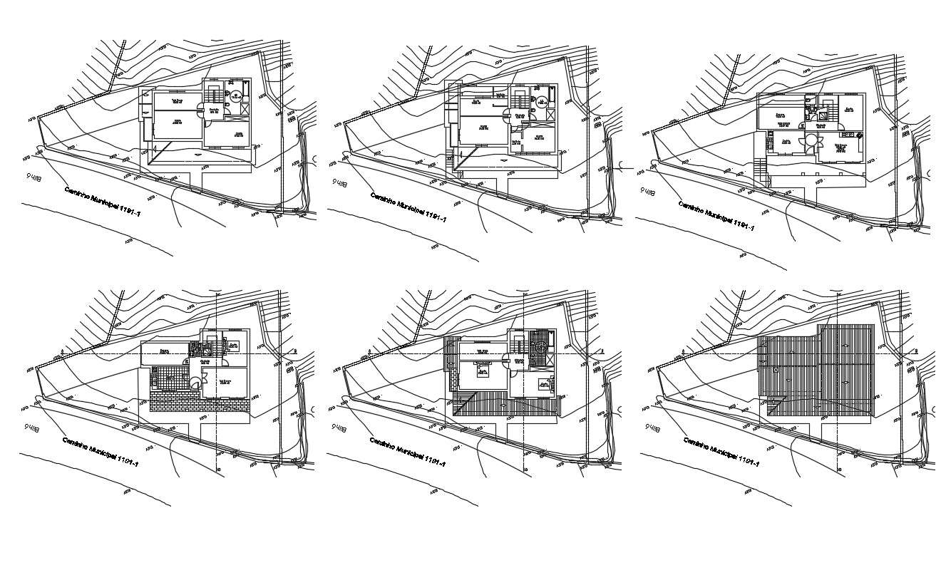 AutoCAD House Floor Plan With Contour Design - Cadbull