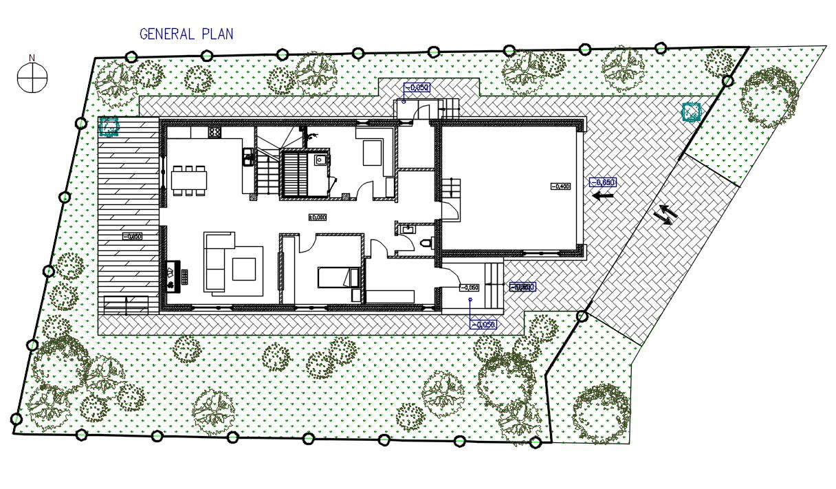 AutoCAD House Master Plan Drawing DWG File - Cadbull