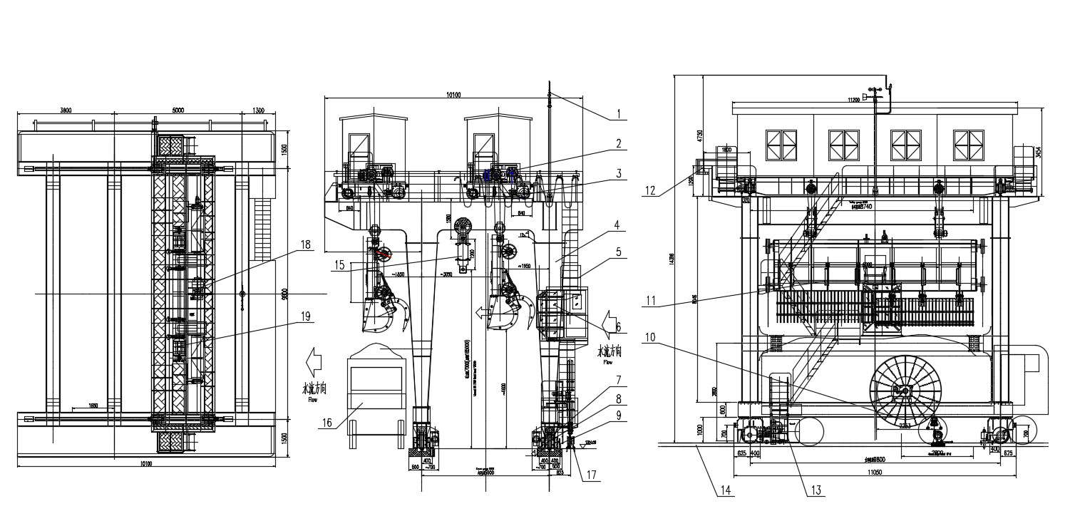 AutoCAD Machinery Design Of Bulk Handling Crane DWG File 
