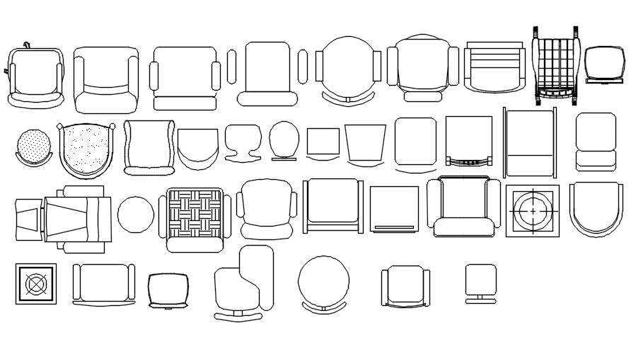 autocad-2d-block-of-chair-dwg-file-cad-file-cadbull