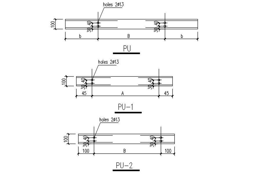 AutoCAD 2D drawing of SIMPLE STEEL AWNING FOR PLANT, dwg file, CAD file ...