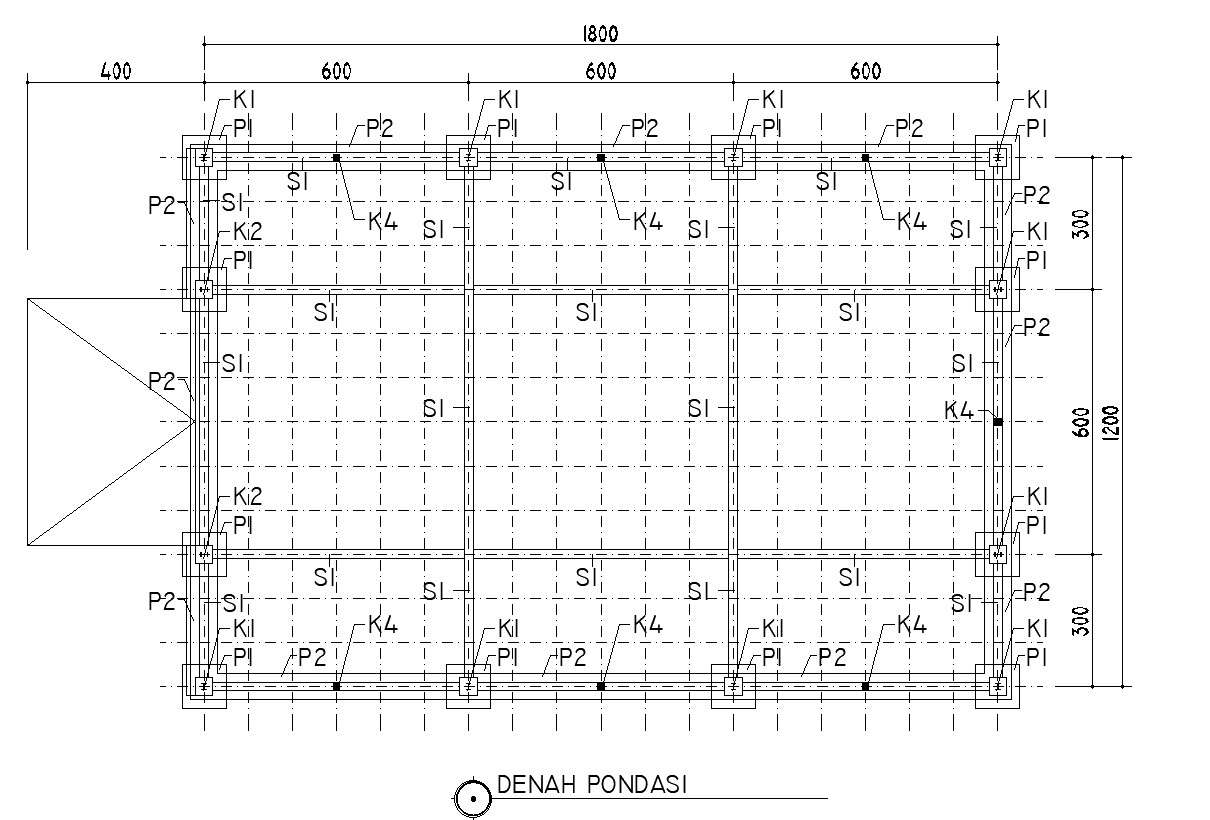 autocad-2d-drawing-of-foundation-plan-with-dimensions-and-details-cad