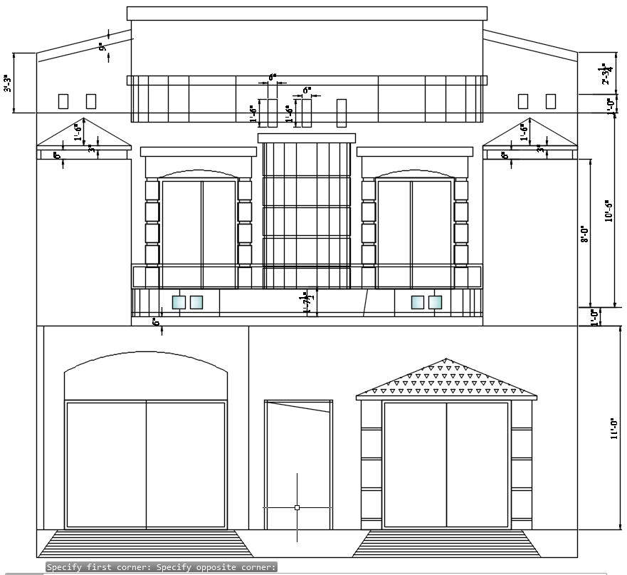 drawing-of-the-house-with-elevation-in-autocad-house-51-off