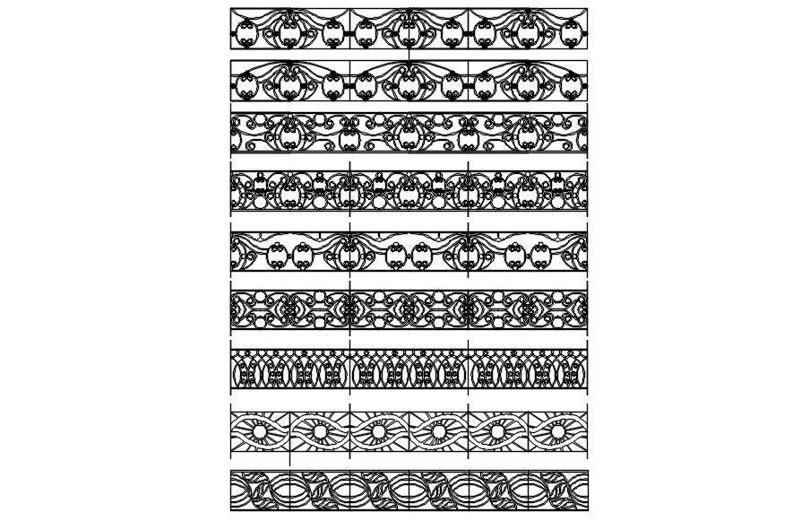 autocad-2d-drawing-of-patterns-dwg-file-cad-file-cadbull