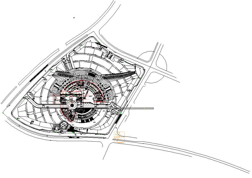 AutoCAD 2d Drawing files show the details of the first floor of the ...