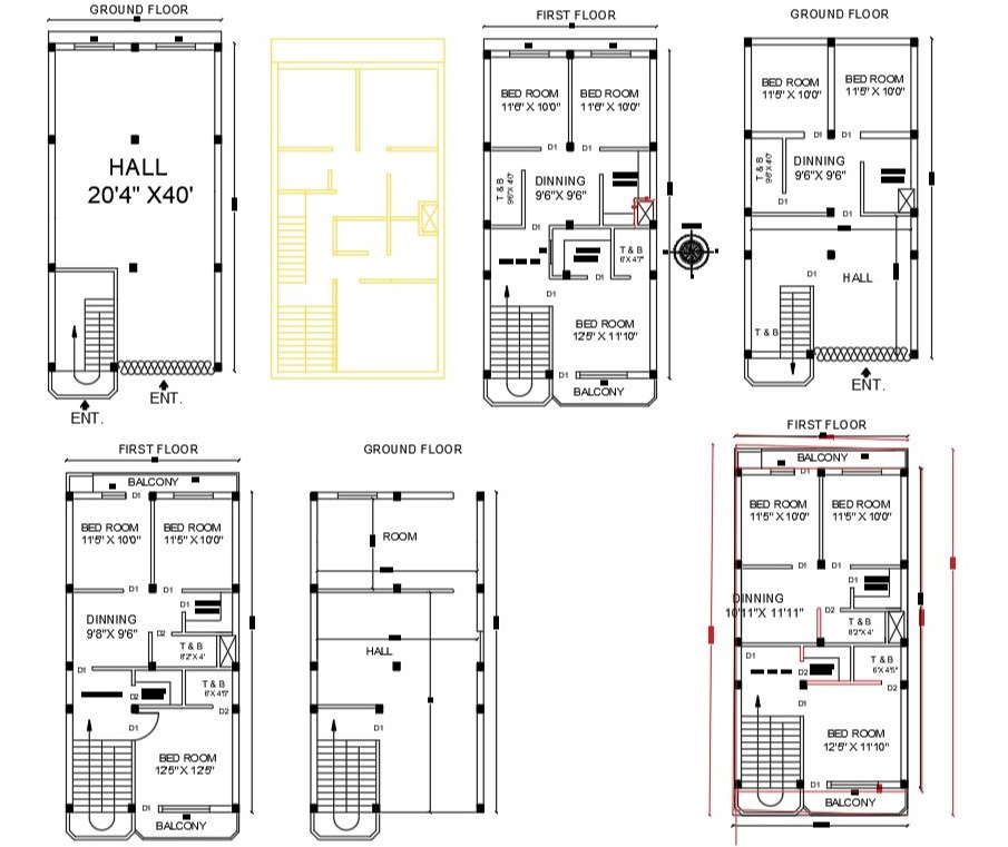 BHK House Layout Plan AutoCAD Drawing DWG File Cadbull Designinte Com