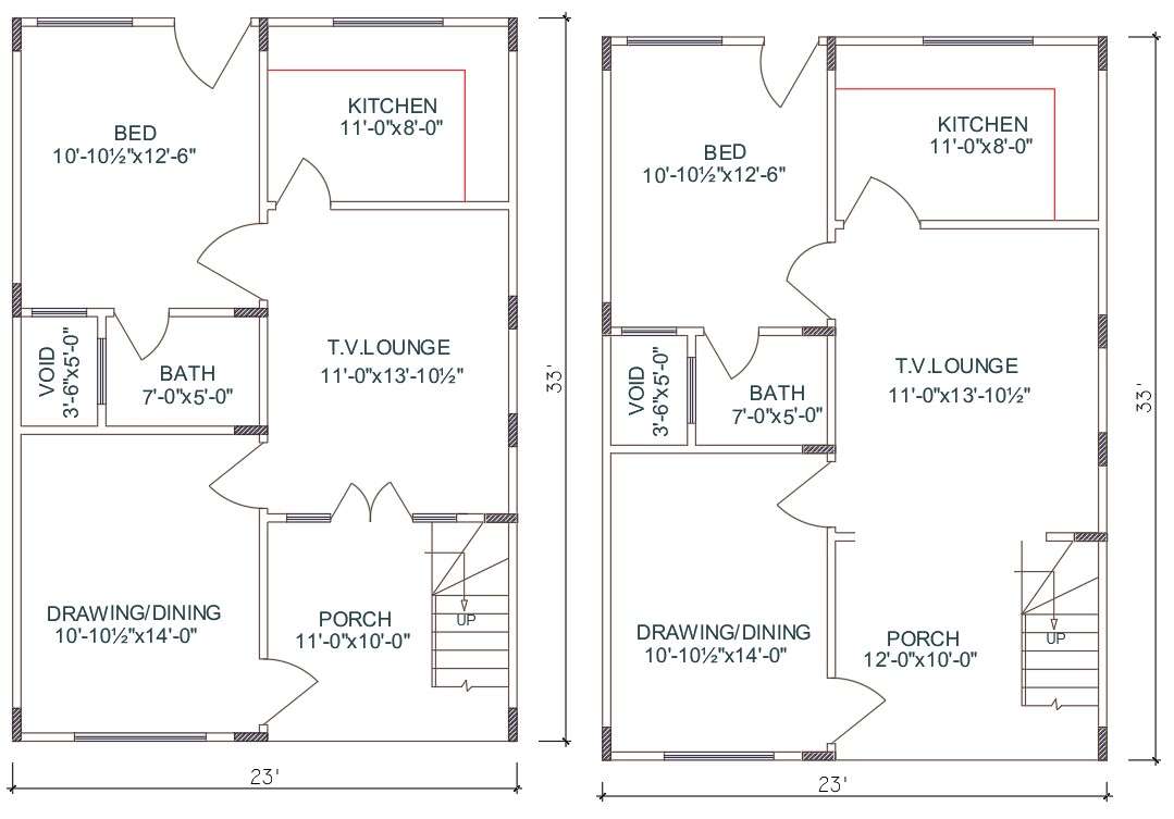 Autocad floor plans for 2 floor house with 3 bedrooms on Craiyon