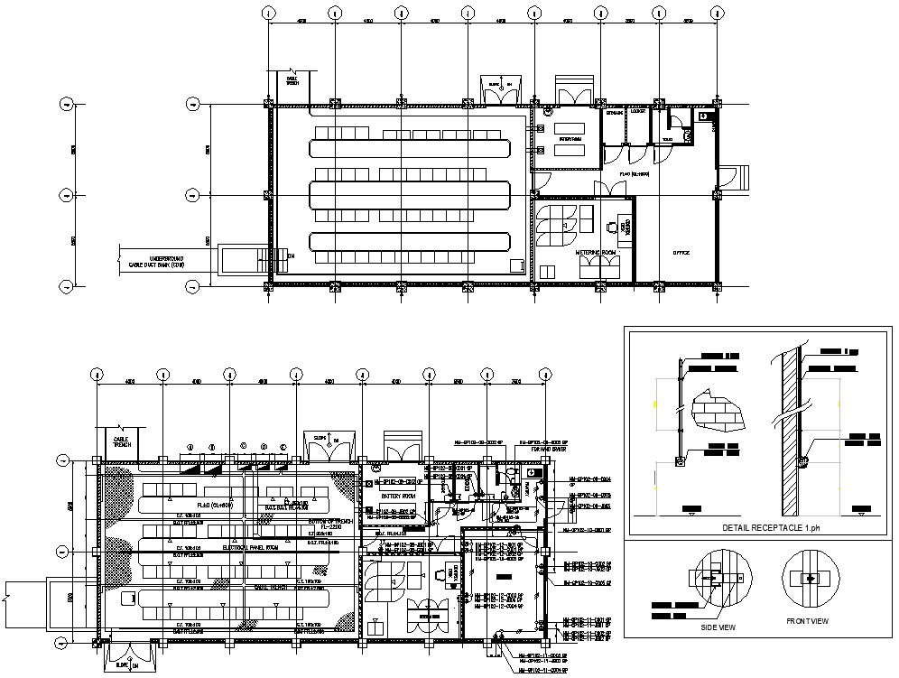 AutoCAD DWG file shows the Electrical room Duct details, Download the ...