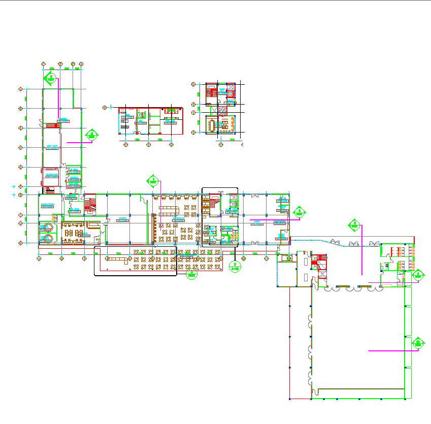 AutoCAD Drawing DWG File For Restaurant with Dining Area