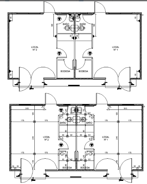 AutoCAD Drawing file of Public toilet .Download the DWG file. - Cadbull