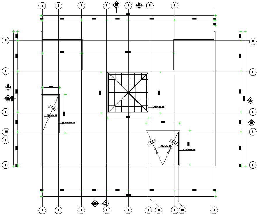 AutoCAD Drawing of the terrace sectional layout plan,Download the ...