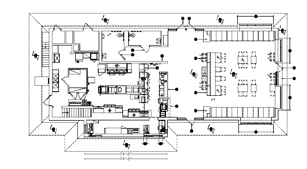 AutoCAD Office Floor Plan CAD Drawing Download Free DWG File - Cadbull