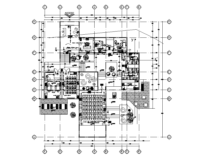 AutoCAD Office Furniture Floor Plan AutoCAD Drawing DWG File - Cadbull