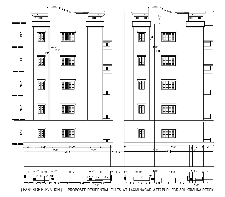 AutoCAD drawing file has the elevation view of 82’x74’ first floor ...