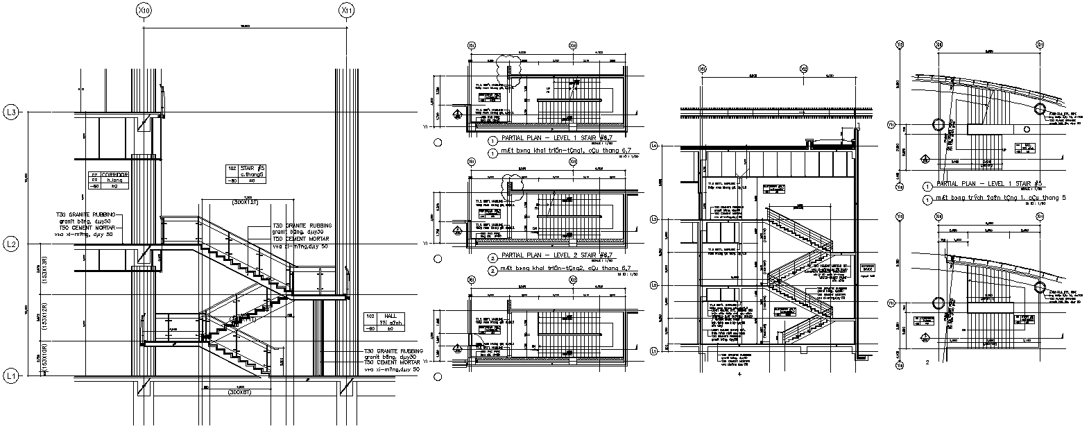 AutoCAD drawing files show the detail of Side Elevation and Level 1 and