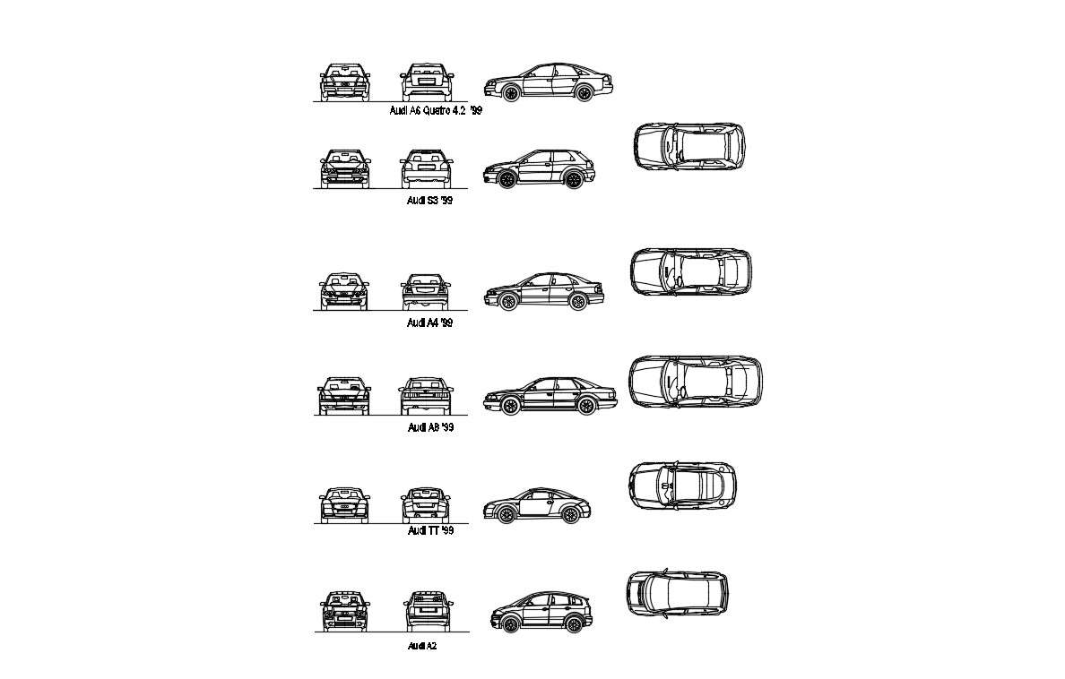 Autocad Car Dwg Free Download - Cadbull