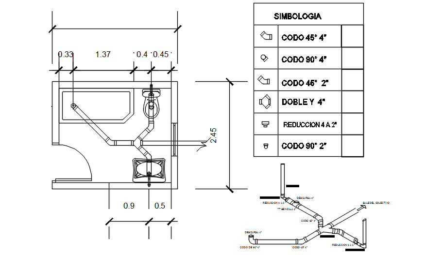 Autocad Block Sanitary Ware - Cadbull