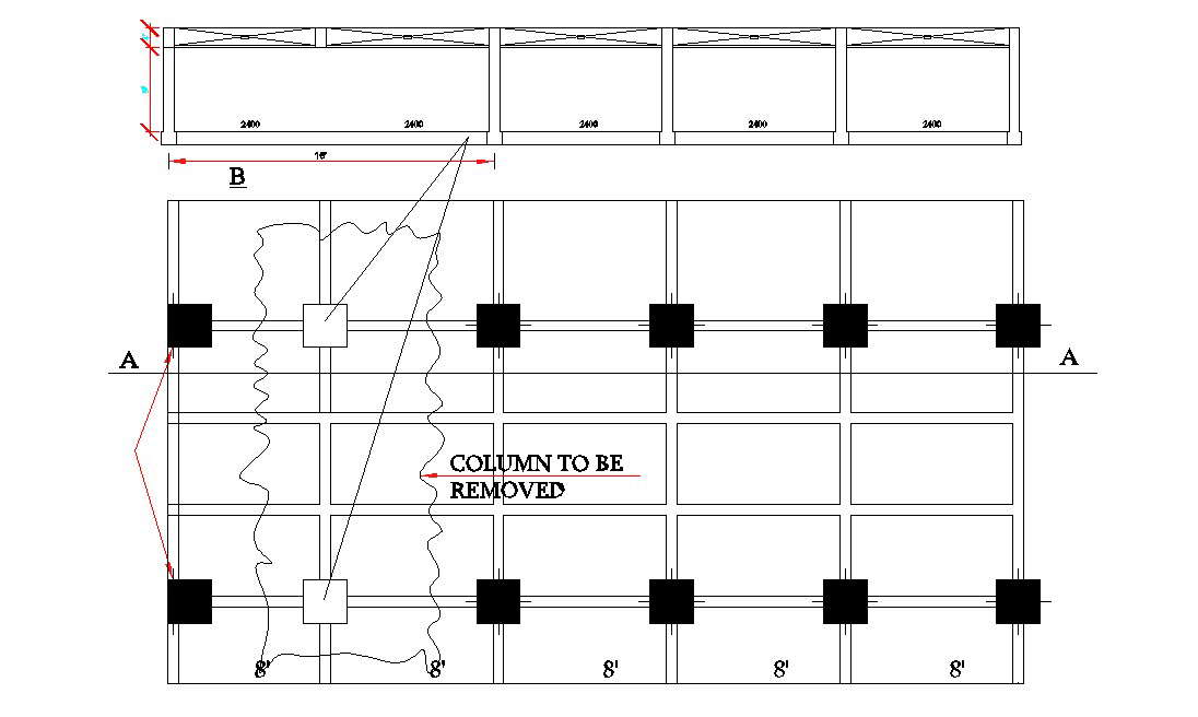 Autocad drawing of construction detail - Cadbull