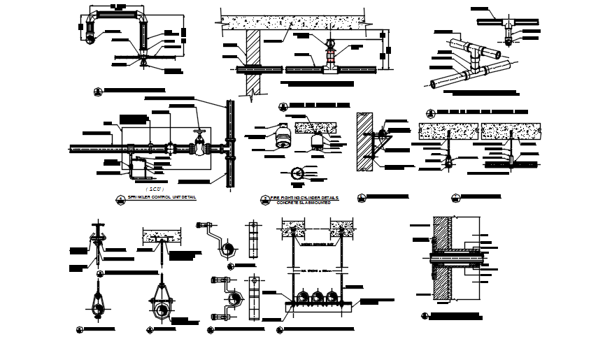 Autocad Drawing Of Fire Fighting Detail Cadbull 1610