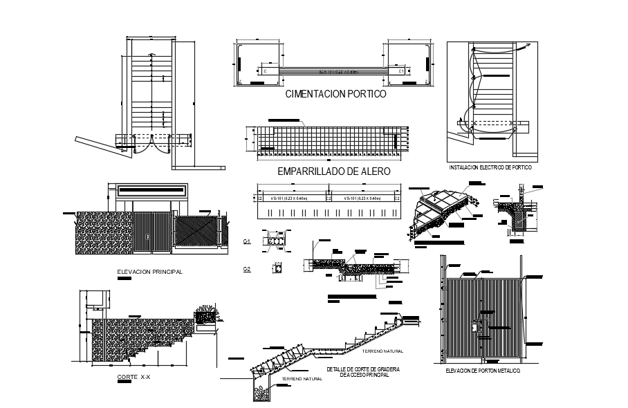 Download AutoCad file of foundation structure plan - Cadbull