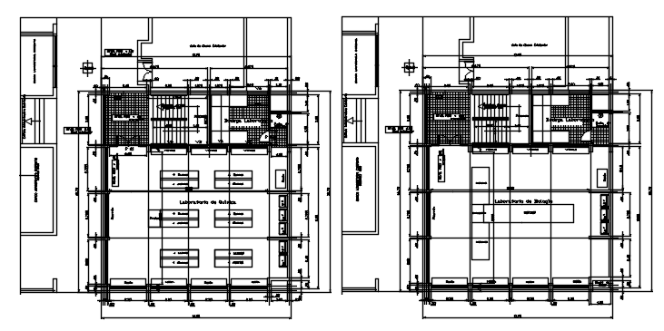 Autocad drawing of institute layout - Cadbull