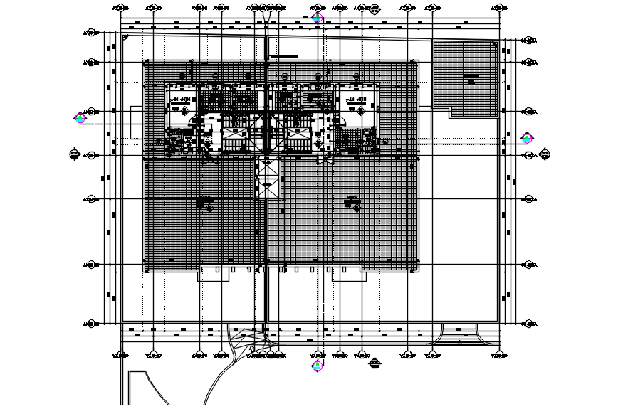 Autocad drawing of penthouse Cadbull