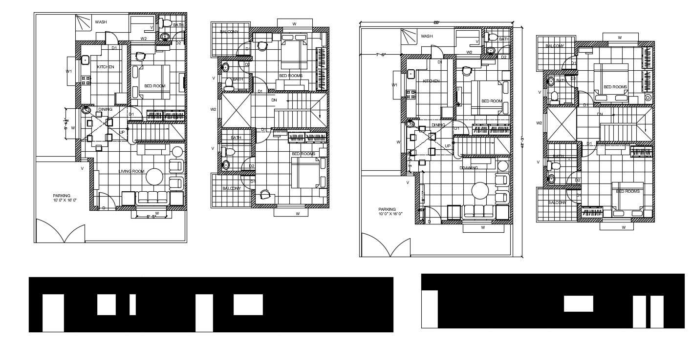 Single Storey House Floor Plan In AutoCAD File - Cadbull