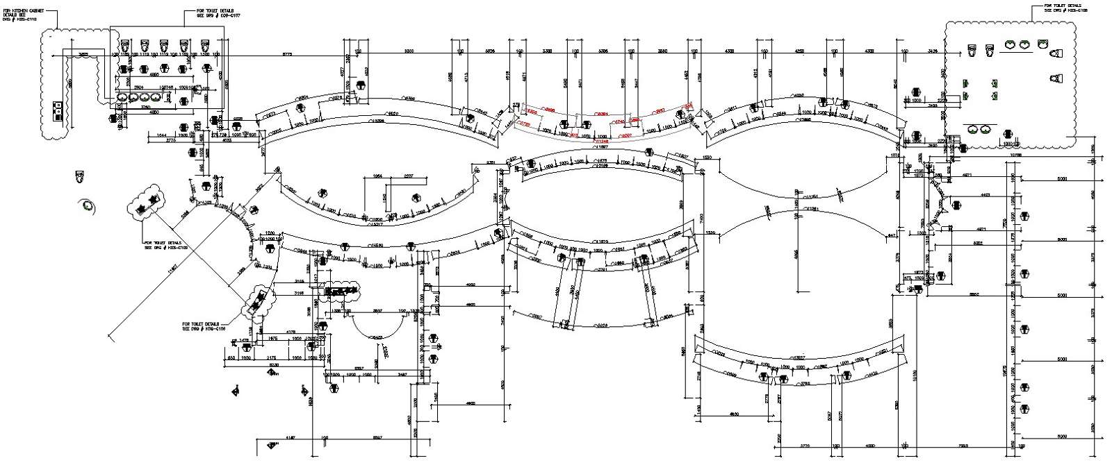Autocad 2D construction site layout drawing with a location plan