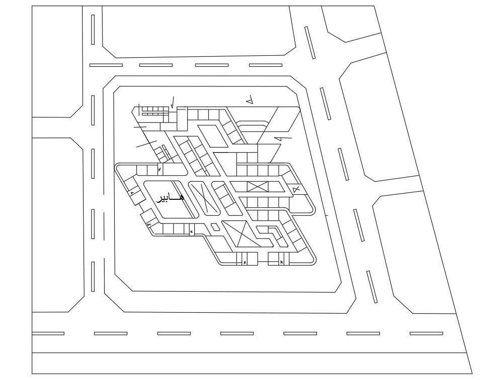 Autocad Drawing DWG contains a simple residential Site layout plan