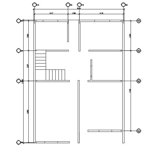 A wall layout of the 9x6m house plan cad drawing is given in this file ...