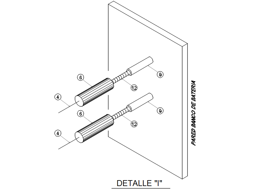 BATTERY WALL in detail AutoCAD drawing, dwg file, CAD file - Cadbull