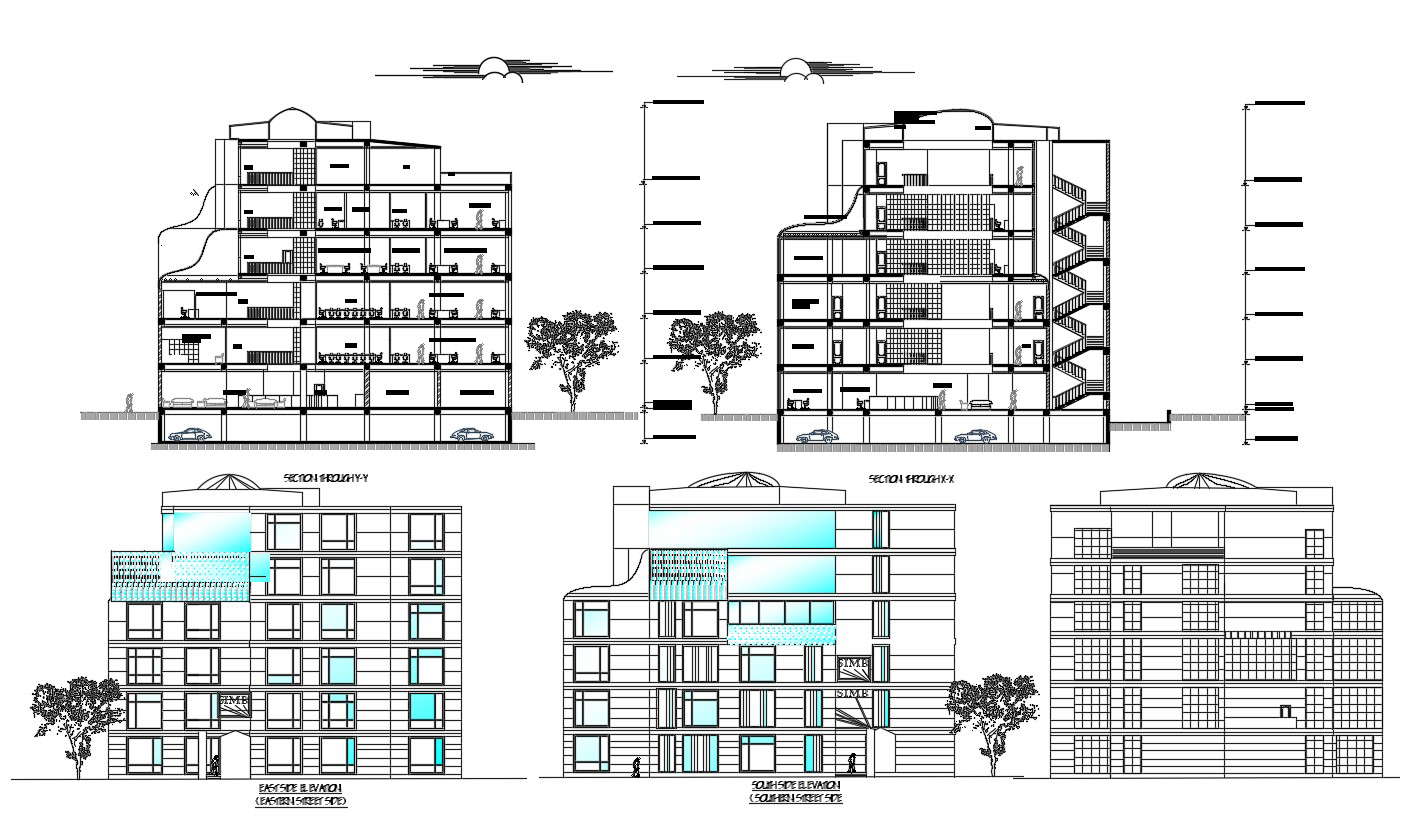 Bank Design Layout CAD File - Cadbull