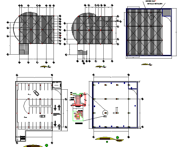 Bank floors general layout and auto-cad details dwg file - Cadbull