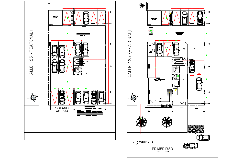 Bank office plan detail - Cadbull