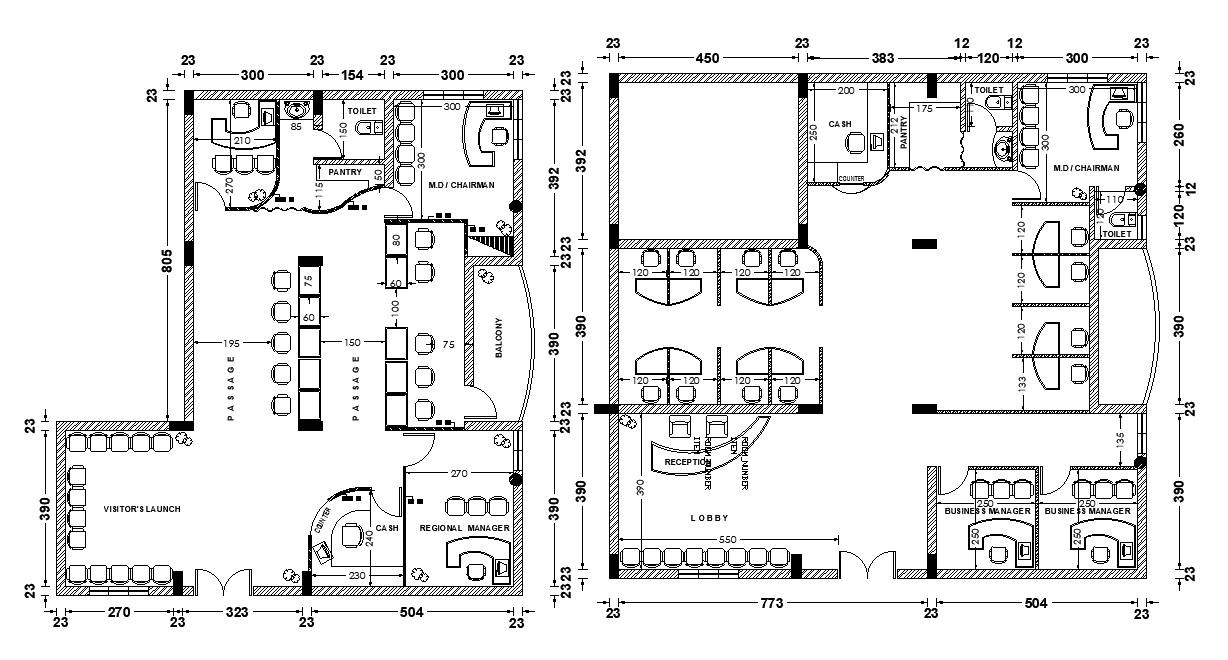 Bank floor plan detail drawing specified in this AutoCAD file. Download