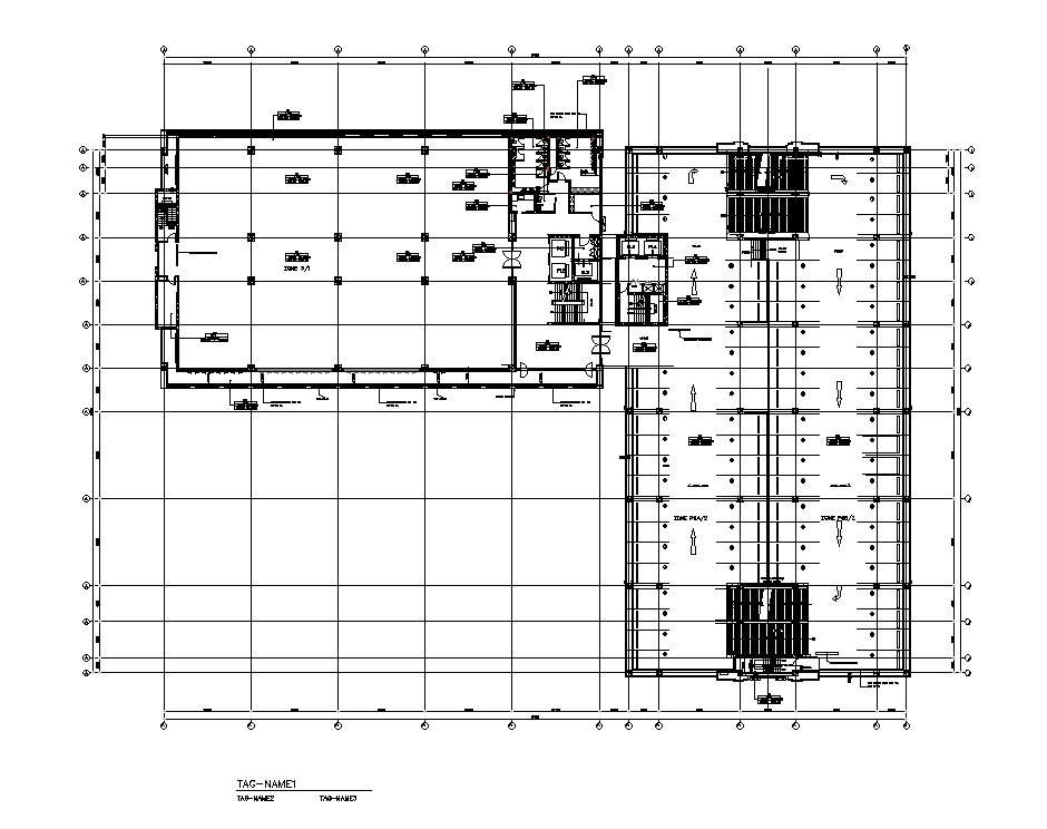 Basement Car Parking plan of the office building typical section ...