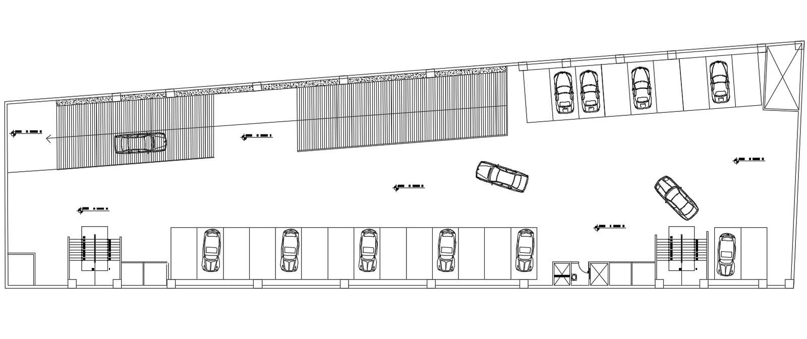 Basement Parking Plan AutoCAD Drawing Download DWG File - Cadbull