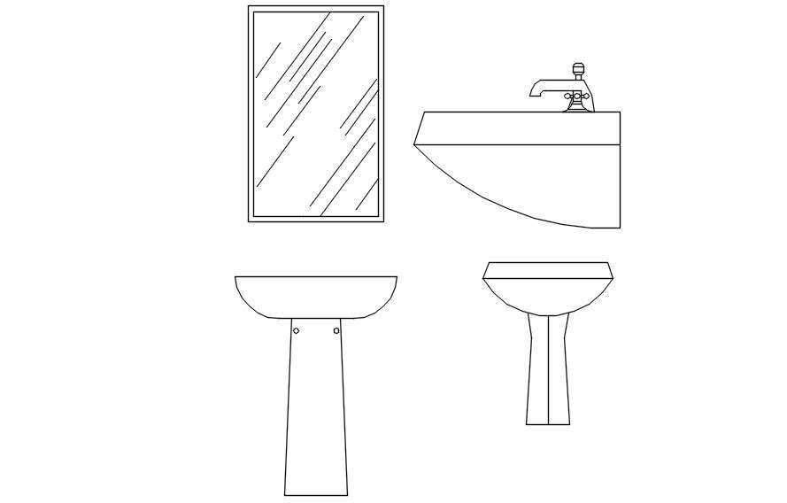 basin-area-cad-blocks-plan-and-elevation-in-autocad-dwg-file-cadbull