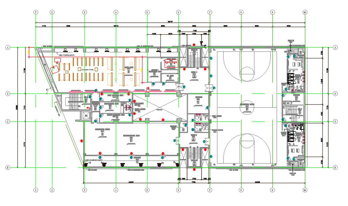 Планы общественных туалетов dwg