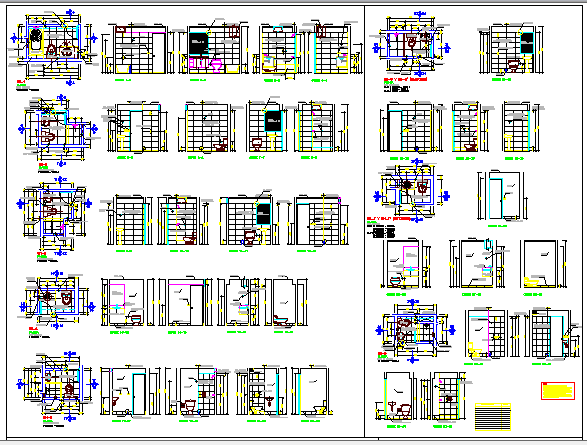 Bathroom Construction Details Architecture Layout dwg file - Cadbull