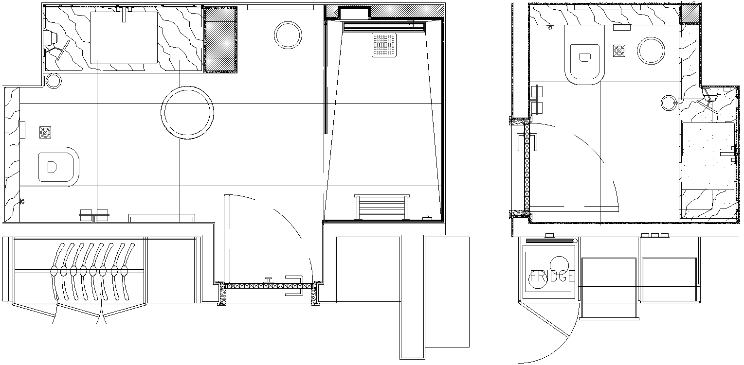 Bathroom and Pantry Area Plan Detail DWG AutoCAD file - Cadbull