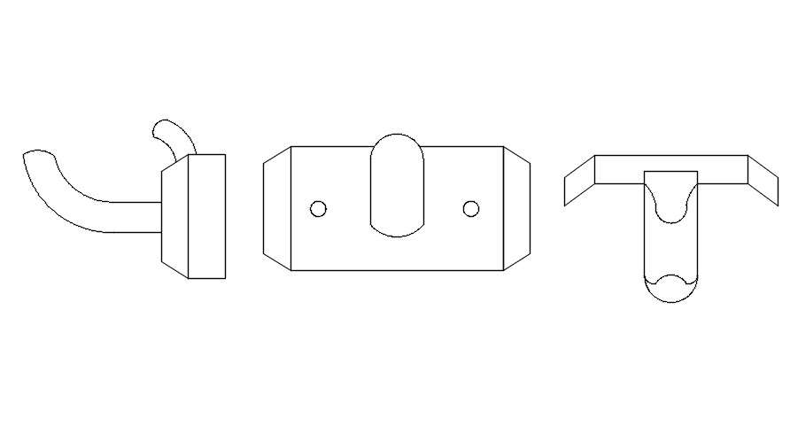 Bathroom Hook Details Cad Blocks In Autocad Dwg File Cadbull My Xxx