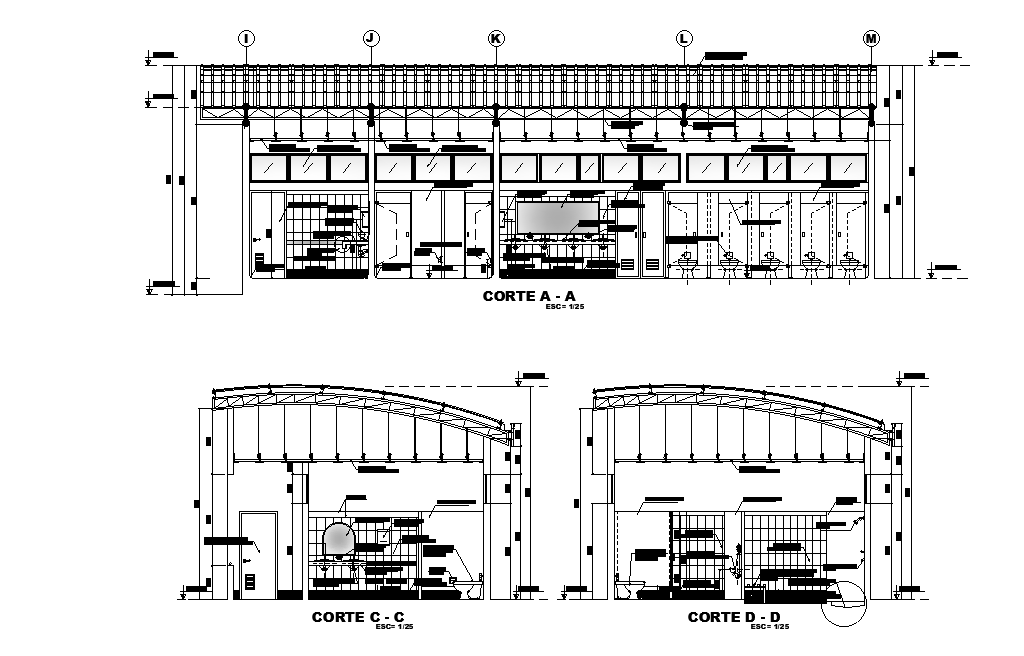 Bathrooms And Dressing Rooms Building Section Drawing DWG File Cadbull   BathroomsAndDressingRoomsBuildingSectionDrawingDWGFileSunOct2020115352 