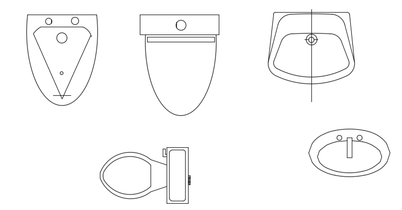 Bathroom Sanitary Cad Block Autocad Drawing Cadbull 