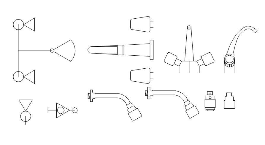 Bathroom Sanitary Ware Details In Autocad Dwg File Cadbull