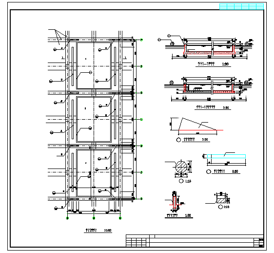 Beam & Footing Structure Detail - Cadbull