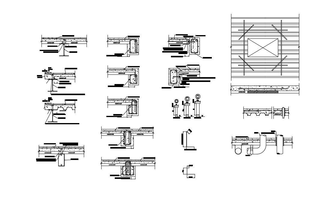 Beam Column Layout Plan In AutoCAD File - Cadbull