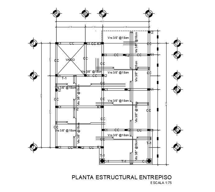 House Beam Layout Plan