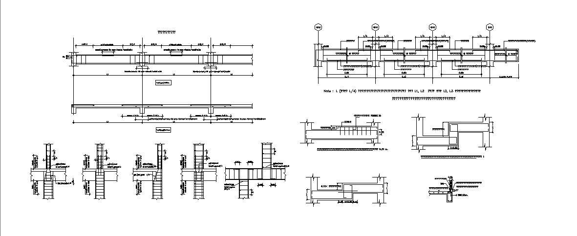 Beam schedule and constructive structure cad drawing details dwg file ...