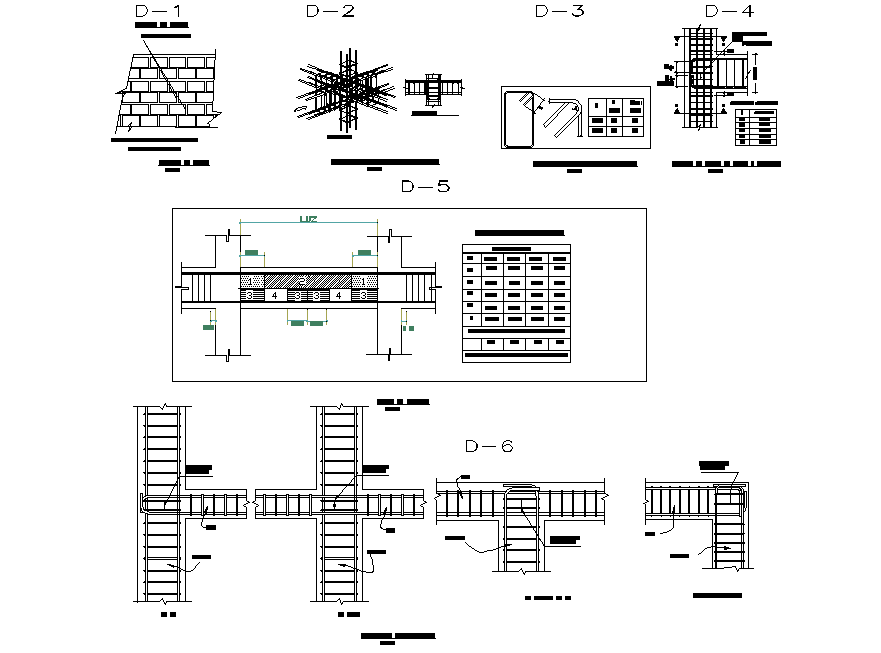 Beam section plan dwg file - Cadbull